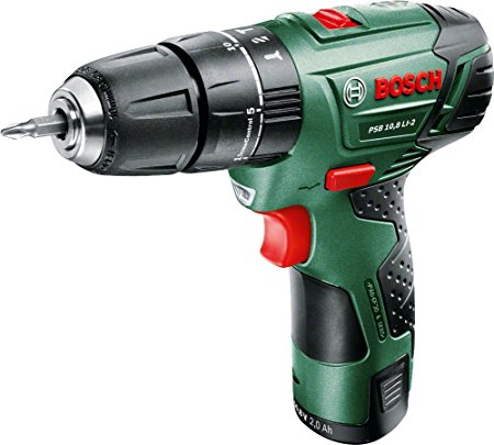 Bosch PSB 10.8 LI-2 Cordless Combi Drill with 10.8 V Lithium-Ion Battery