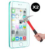 OMOTON 3306811 02mm Ultrathin Tempered Glass Screen Protector for iPod Touch 6th Gen - 2 Pack