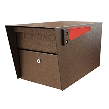Mail Boss 7508 Curbside Mail Manager Locking Security Mailbox, Bronze