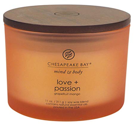 Chesapeake Bay Candle Scented Candle, Love   Passion (Grapefruit Mango) Coffee Table