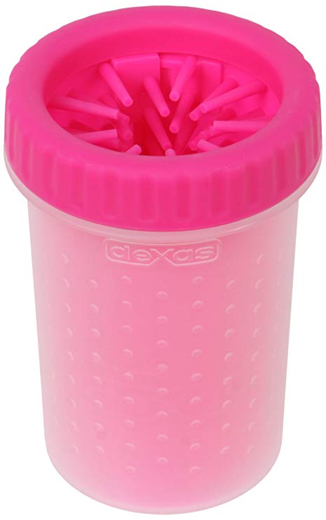 Dexas Petware MudBuster Portable Dog Paw Cleaner, Medium, Pink