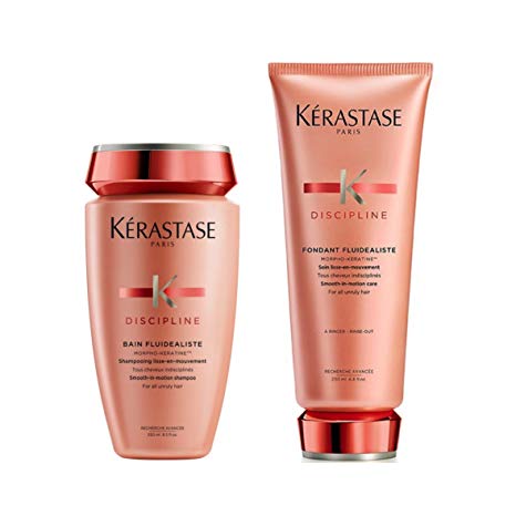 Kerastase Discipline Bain Fluidealiste  Shampoo 250ml & Fondant Fluidealiste 200ml (Shampoo & Conditioner) Duo