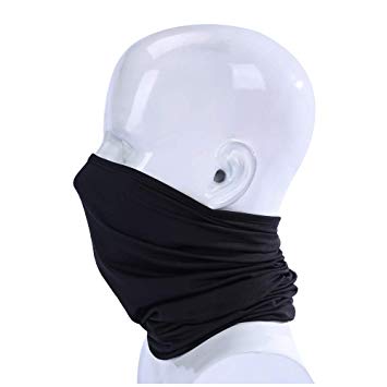 1 Pack Neck Gaiter Warmer Face Mask Fir for Motorcycle Riding, Cycling,Hunting,Running,Climbing(Thin-1Black)