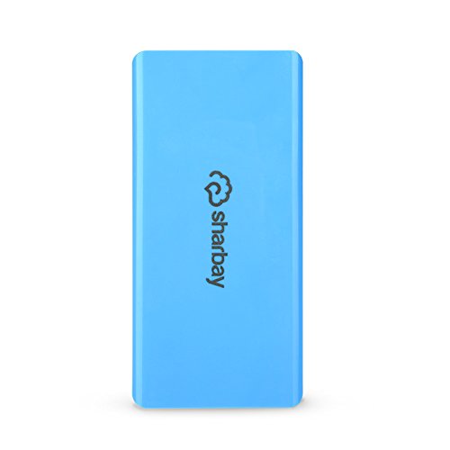 Sharbayreg5v 1A 6000mah Power Bank External Battery Charger for Smartphones and Tablets Such As Iphone 66 plus 5s Galaxy S4 Galaxy Tab and More Blue