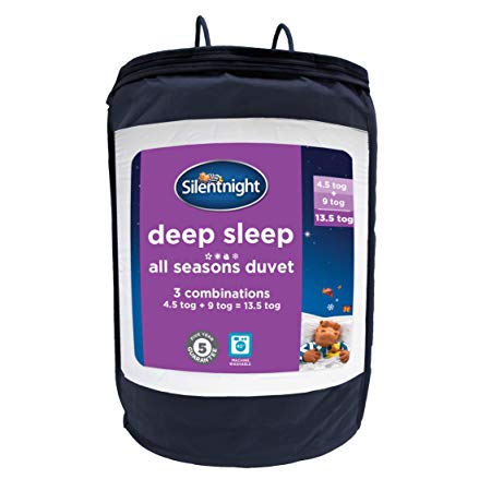 Silentnight Deep Sleep All Seasons Duvet, 4.5   9 tog, Super-King, White, 260 x 220cm