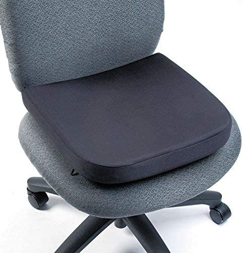 Kensington 82024 Memory Foam Seat Rest, 15 1/2w x 16d x 2h, Black