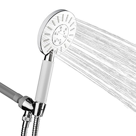 AKDY Luxury Bathroom Chrome Finish Circle Round Jet Spray Massage Multi-Function Shower Head