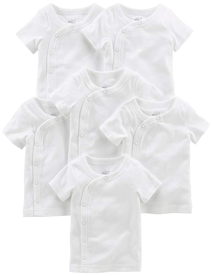 Simple Joys by Carter's Baby 6-Pack Side-Snap Short-Sleeve Shirt