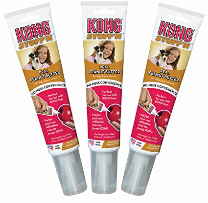 Kong Real Peanut Butter Tube 5oz (Pack of 3)