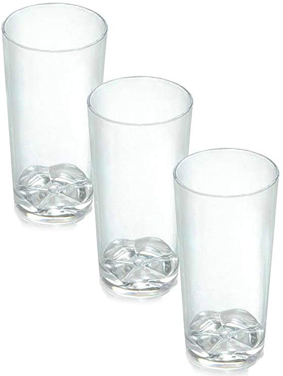 Zappy 52 Disposable Plastic Straight Wall Shooter Glasses 1.75 Oz Clear Tumblers - Tasting Sample Dessert Shooters Wine Beer Champagne Jello Cup Shot Glass Cups