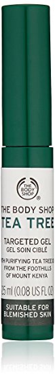 The Body Shop Tea Tree Targeted Gel, Made with Tea Tree Oil, for Blemish-Prone Skin, 0.08 oz.