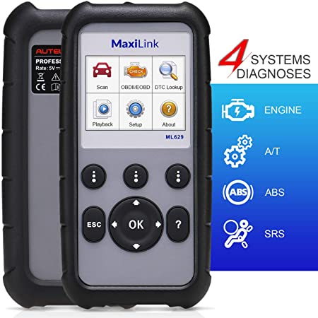 Autel MaxiLink ML629 OBD2 Scanner, New Version of AL619, ML619, ABS SRS Engine Transmission Diagnosis, OBDII Scan Tool, Auto VIN, DTC Lookup, Ready Test