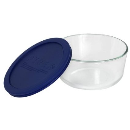 Pyrex 4 Cup Storage Plus Round Dish With Plastic Cover Sold in packs of 4