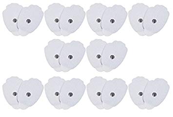 Techcare Massager Replacement Reusable 20 (10 Sets) Stick-on Pads - FDA 510(k) Cleared - 5 Years Limited Warranty