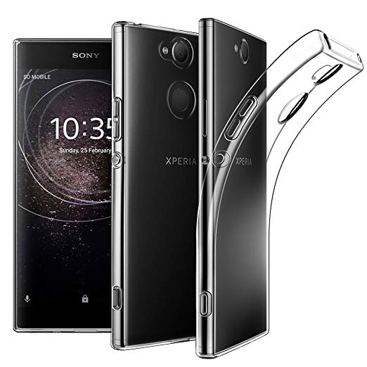 EasyAcc Case for Sony Xperia XA2(NOT for Ultra), Soft TPU Crystal Clear Slim Anti Slip Case Transparent Back Protector Cover Compatible with Sony Xperia XA2