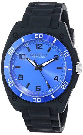 Caravelle New York Men's 45A116 Analog Display Japanese Quartz Black Watch