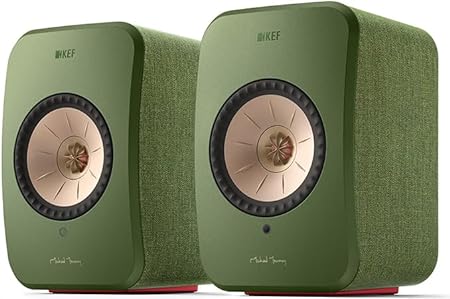 KEF LSX II Wireless HiFi Speaker System (Olive Green)