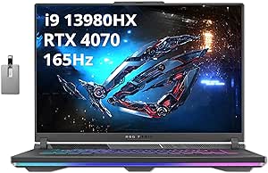 ASUS ROG Strix G16 16" FHD 165Hz Gaming Laptop, Intel Core i9-13980HX, GeForce RTX 4070, 64GB DDR5 RAM, 2TB SSD, RGB Keyboard, WiFi 6E, Gray, Win 11 Pro, 32GB Hotface USB Card (Renewed)