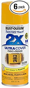 Rust-Oleum 249862 Painter's Touch Multi Purpose Spray Paint, 12-Ounce, Marigold - 6 Pack