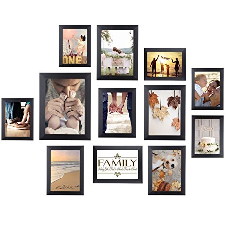 HOMEMAXS 12 Set Picture Frames Collage Photo Frames Wall Mounting Photo Frames Eco-Friendly Family Photo Frame (Picture Frame)
