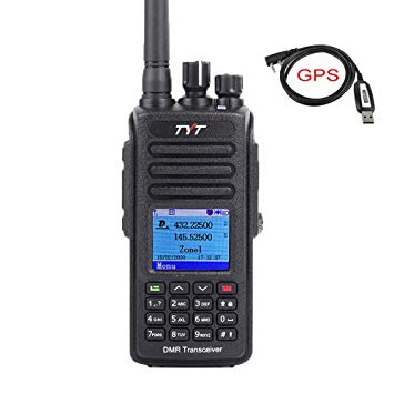 TYT MD-UV390 Dual Band 136-174MHz/400-480MHz GPS Handheld Two Way Radio VHF/UHF Ham Amateur
