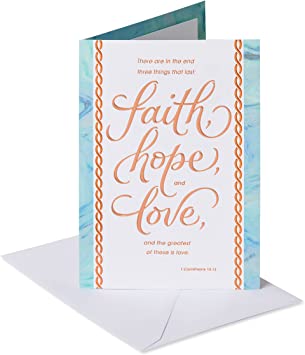 American Greetings Religious Sympathy Card (God Will Be There)