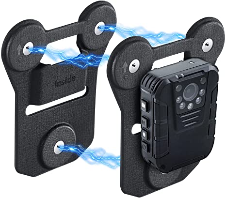 Body Camera Magnetic Mount, Universal Strong Suction Magnet Mount Holder, Stick to Clothes for All Brand Body Cams with Wearable Clips
