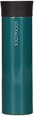 LOCK & LOCK Colorful Stainless Steel Vacuum Insulated Thermal Travel Mug, 13.5 oz, Blue