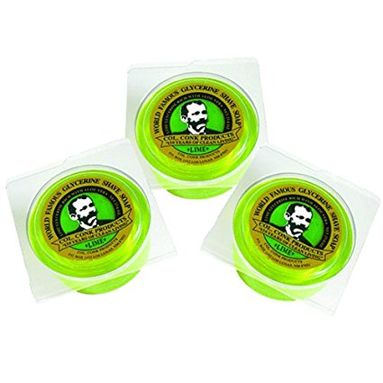 Col. Conk World's Famous Shaving Soap, Lime -- 3 Pack -- Each piece Net Weight 2.25 Oz by Colonel Conk