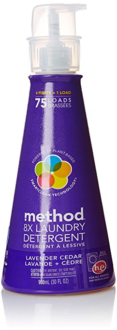 Method 8x Concentrated Laundry Detergent, Lavender Cedar, 75 Loads