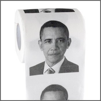 Obama Toilet Paper-240 Sheets Per roll-Printed on Each sheet