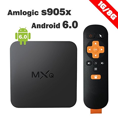 [Upgrade] NEW MXQ TV BOX Android 6.0 Amlogic S905X Quad Core 1G8G UltrHD 4K2K 2.4GHz WIFI Marshmallow OS Smart TV Box Streaming Vedio player