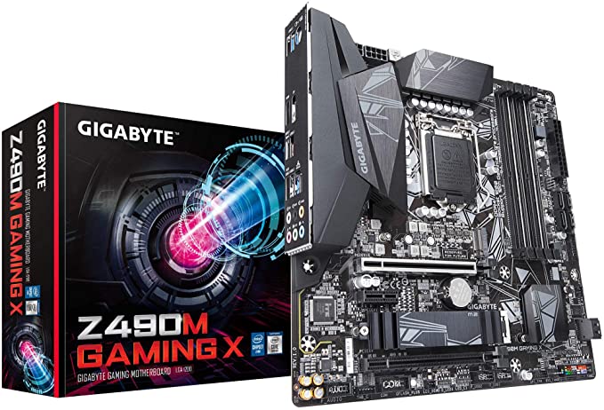 GIGABYTE Z490M Gaming X (Intel LGA1200/Z490/Micro ATX/M.2/Realtek ALC892/Intel GbE LAN/SATA 6Gb/s/USB 3.2 Gen 2/HDMI/Gaming Motherboard)
