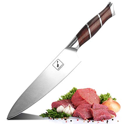 Imarku Chef Knife,8-Inch Kitchen Chef's Knife, High Carbon Stainless German Steel Knives With Ergonomic Handle for Home Kitchen and Restaurant