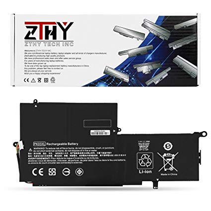 ZTHY PK03XL Notebook Battery for HP Spectre 13 Pro X360 G1 G2 Spectre 13-4000 13-4100 13-4200 13-4000nf 13-4006tu 3-4101dx 13-4103dx 13-4002dx 13-4003dx 789116-005 788237-2C1 TPN-Q157 11.4V 56WH