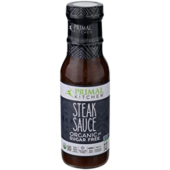 Primal Kitchen's Steak Sauce Organic and Sugar Free, 8 oz, Pack of 2