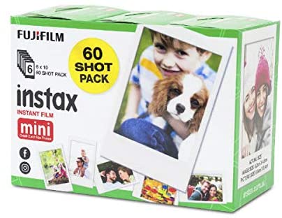 Fujifilm Instax Mini Mini Fujifilm Instax Mini Instant Film Sheets 60 Pack, White (87305)