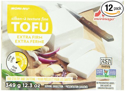 Mori-Nu Silken Tofu, Extra Firm, 12.3 Ounce (Pack of 12)
