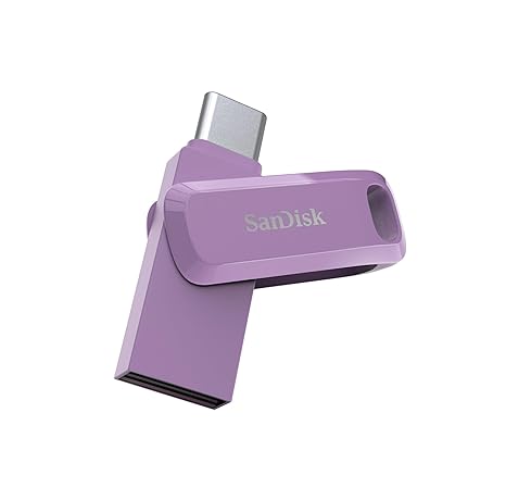 SanDisk Ultra Dual Drive Go USB Type- C, Lavender, India, 400MB/s 128GB, Mobie Pendrive