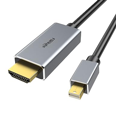 fairikabe Mini DisplayPort to HDMI Cable 4K 60Hz, Active Mini Display Port to HDMI 6Ft, Mini DP to HDMI Adapter Cable Compatible with Thurnderbolt 2 to HDMI for MacBook Air, Surface Pro, Dell, Laptop