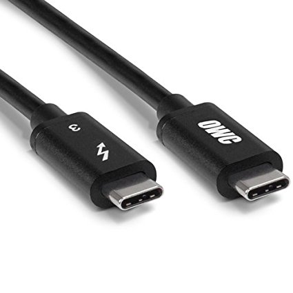 OWC Premium Thunderbolt 3 (40Gb/s) USB-C Cable, 2.0 meter (78 inch, 6.5 feet), Black