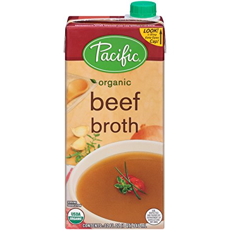 Pacific Foods Organic Beef Broth, 32-Ounce Carton