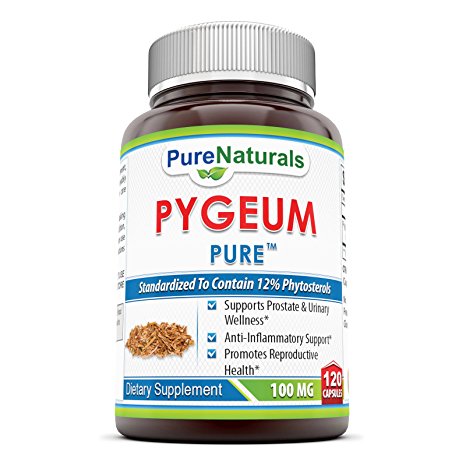 Pure Naturals Pygeum Extract 100 Mg, 120 Count