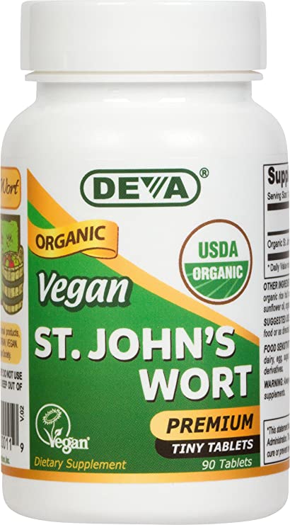 Deva Vegan Vitamins Organic St. John's Wort, 90Count