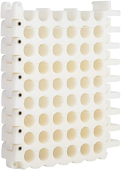 Cable Comb Tool 48-Hole Cable Dresser, Bundler and Organizing Tool for Data Center, Server Rooms and Machine Room Wire Management and Organizer (6 Holes x 8 Rows, White)