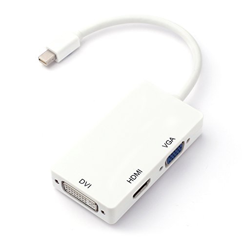 BESTOPETM Mini DisplayPort Thunderbolt to HDMIDVIVGA Adapter 3 in 1 DP Adapter Cable for Apple MacBook Pro MacBook Air