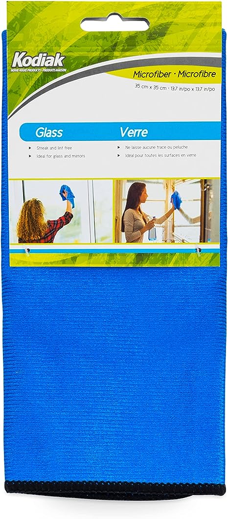 Kodiak Microfiber Glass/Mirror Cloth, Pack of 24