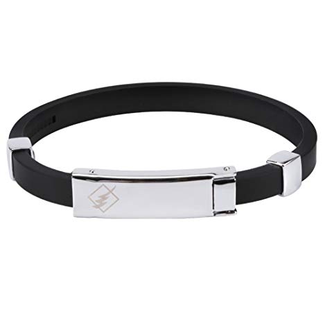 3Colors Anion Bracelet Antistatic Band Anti Static Wrist Strap Health Care Wristband(Black)