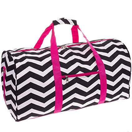 SilverHooks Chevron 22" Duffle Carry-On Travel Bag