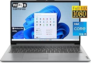 Lenovo Newest IdeaPad Laptop Computer, 15.6" FHD Display, 12th Gen Core 10-core Processor, 24GB RAM, 1TB SSD, Iris Xe Graphics, Webcam, Wi-Fi 6, Bluetooth, Windows 11 Pro